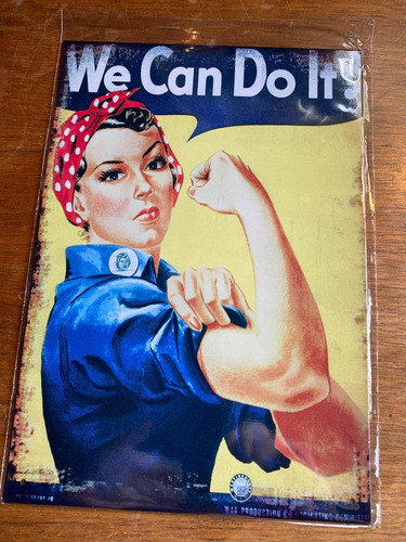 Cartel Chapa I Want You Y We Can Do It Precio X Cada 1 1