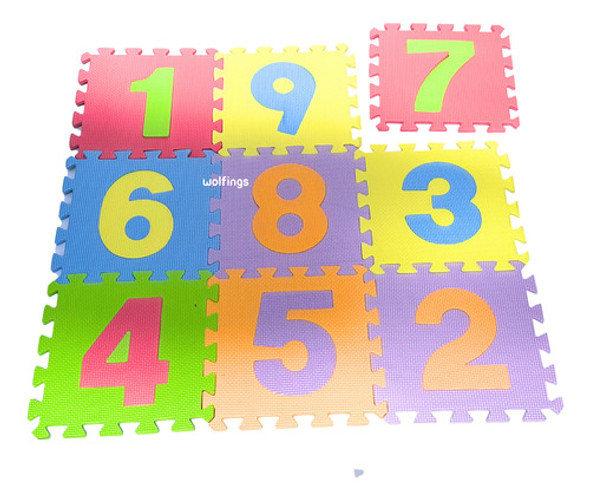 Piso Goma Eva Encastrable Alfombra Antideslizante 9 Piezas 0