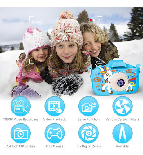 Cámara Digital Para Niños 1080p Hd Carcasa Suave Desde 3 Año 1