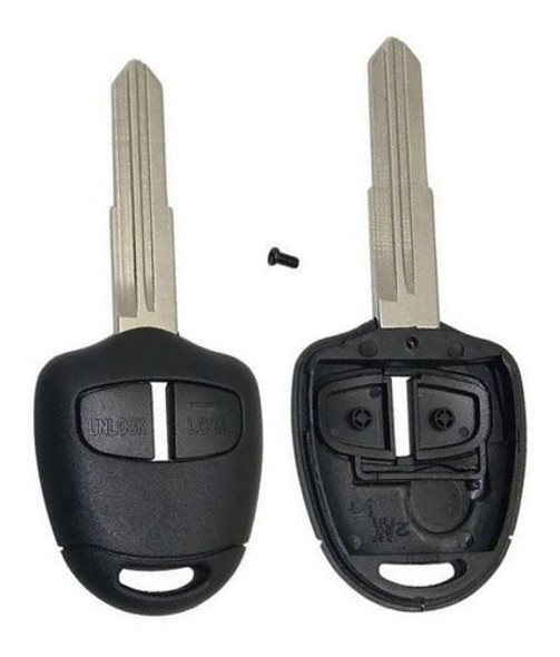 Chave Mitsubishi 2 Botões Lâmina Esquerda L200 Outlander Asx 1