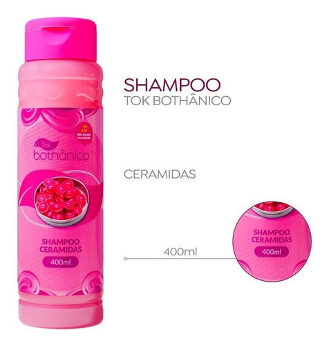 Shampoo Ceramidas Tok Bothânico 400ml 1