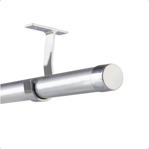 Kit Completo Varão 2,1m Cortina 28mm Suporte Teto Alumínio 0