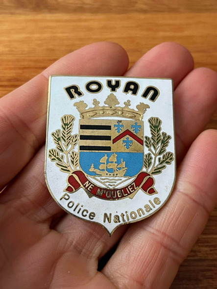 Insignia Distintivo Policia Francia Ciudad Royan 1