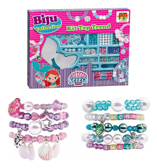 Kit Biju Collection Sereia Top Trend Crie Sua Bijuteria 0