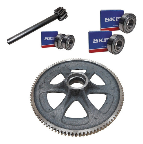 Transmision Hormigonera Kit Completo Corona Piñon Y Ruleman 0