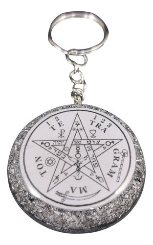 Orgonita Llavero Circular Tetragramaton 0