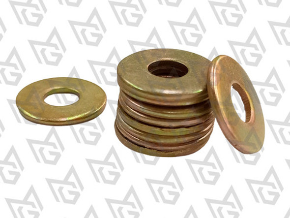 Arandela Plana Zincada Dorada 1/4 X Kg 1