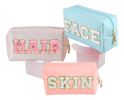 3 Estuches Impermeables Para Organiza Maquillaje, Skin, Etc. 0