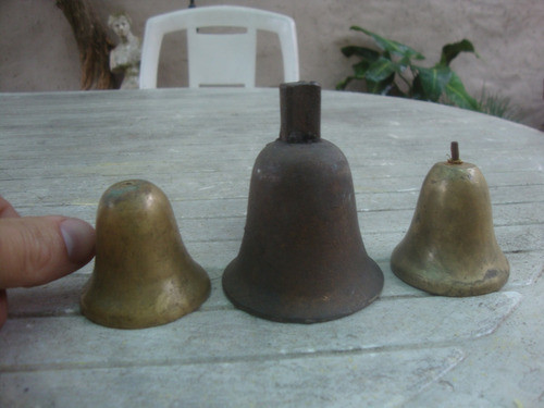 Lote De 3 Campanas A Reciclar De 4,8 - 4,9 - 6,3 Diametro 0