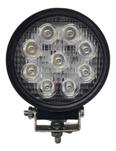 Farol 9 Leds Redondo Aluminio 0