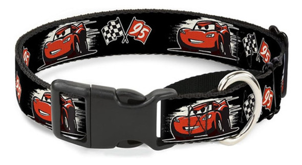 Collar De Perro Con Hebilla Martingala Coches 3 Rayo Mcqueen 0