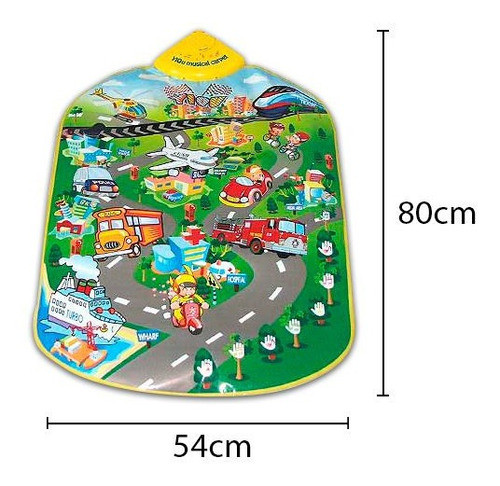 Alfombra Musical Infantil 80 X 55cmen Español 1