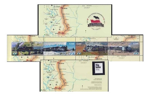 2022 Transportes Trenes La Trochita- Argentina (carnet) Mint 0