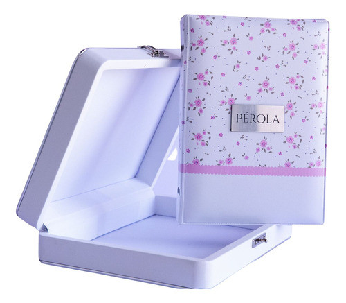 Álbum E Maleta Luxo 15x21 160 Fotos - Flores Personalizado 1