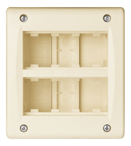 Caja Exterior 8 Módulos Con Riel Din Para 2 Llaves Térmica 0