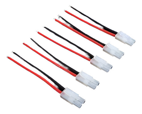 Pack(5) Nuevo Tamiya Macho Con Cable De Silicona De 10cm De 0
