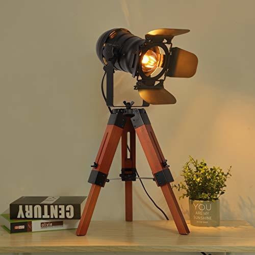 Decoluce Lampara De Mesa De Cine Ajustable Vintage - Nautico 0