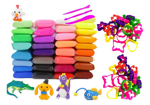 36 Masa Arcilla  Más 36 Cortantes Formitas Souvenir Piñata 0