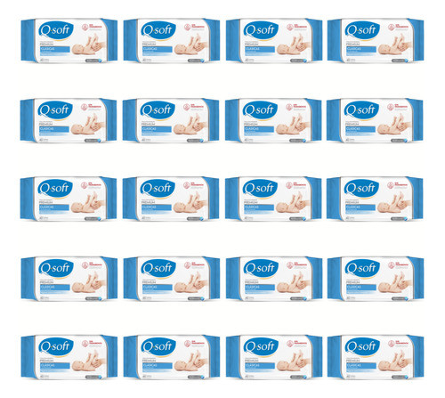 Toallitas Húmedas Premium Q-soft Clásicas (20 Paquetes) 0