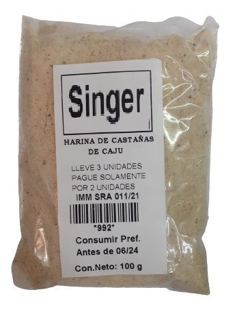 Harina Castañas De Caju Sin Sal 100 Gr 0