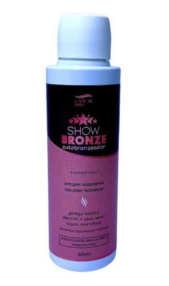 Auto Bronzeador Summer Pele Clara 60ml Show Bronze 1
