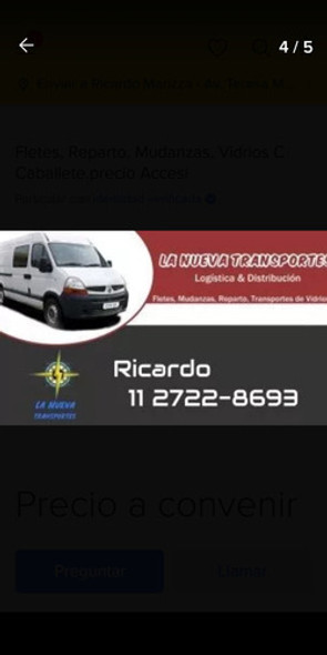 Fletes.traslados Vidrios Con Caballetes.y  Habilitaciones. 1