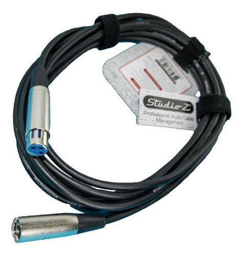 Cable 2m Microfono Audio Canon Xlr Macho Hembra Studioz Htec 0