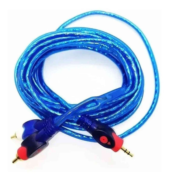 Cable Mini Plug 3.5 Mm A 2 Rca 3 Mts Metros Profesional Lujo 0