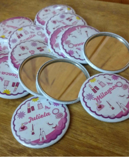 Pin Espejo Souvenirs Personalizados 55 Mm X 30 Unidades 1