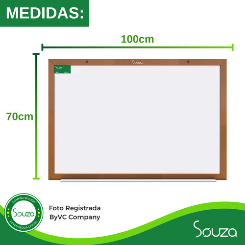 Quadro Branco Magnético Mdf 100x70 + 4 Can + 1 Apg + Imãs 1
