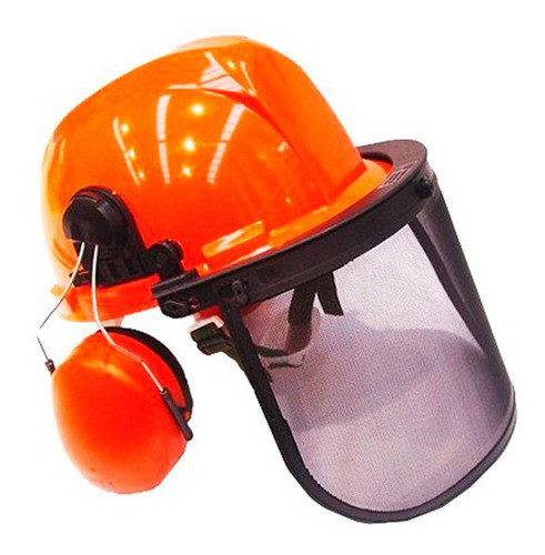 Casco Malla Y Protocción Auditiva Forestal Shimaha H Y T 0