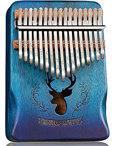 Kalimba - Piano De Pulgar Con 17 Teclas, Diseño De Ciervo De 0