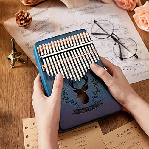 Kalimba - Piano De Pulgar Con 17 Teclas, Diseño De Ciervo De 1