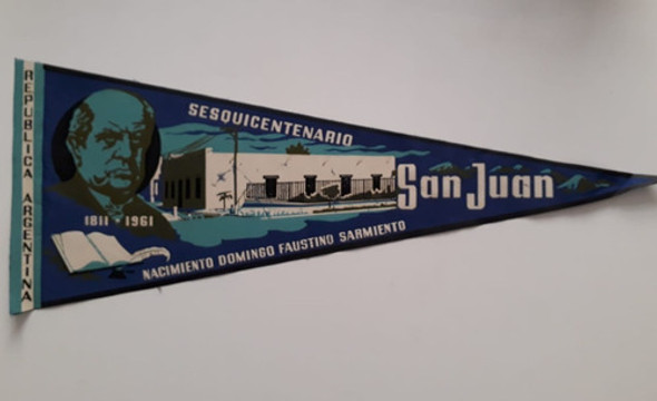 Vs Banderin Sesquicentenario Nacimiento Sarmiento 1961 0