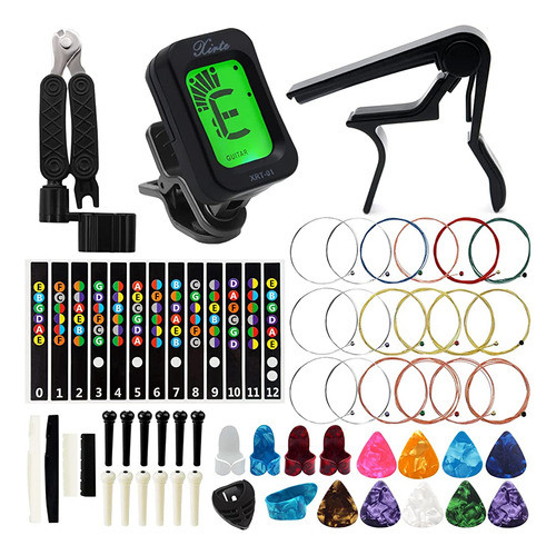 Kit De Accesorios De Guitarra Acústica Anvin Que Incluye Cue 0