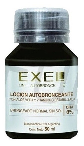 Loción Autobronceante 8% Sin Color Bronceado Exel 50m X2 0