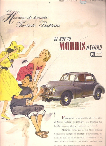 Antigua Publicidad Auto Morris Oxford 0