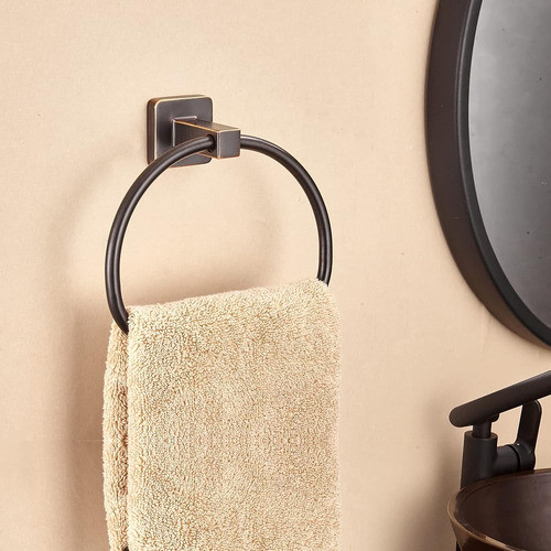 Wolibeer Anillo De Toalla De Bronce, Soporte De Pared Para T 1