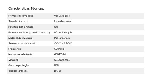 Kit C/5 Torre Luminosa 3 Cores Sem Pisca E Com Sonoro 220vca 1