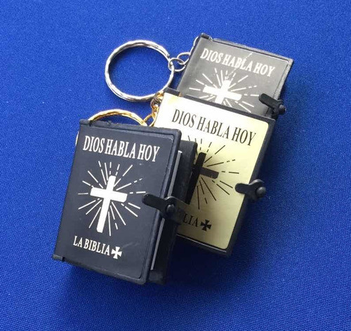 10 Llaveros Souvenir Comunión Varon Nena-mini Biblia Español 1