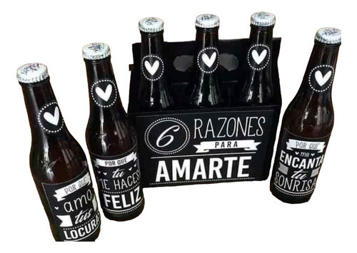 Kit Imprimible Etiqueta Caja Cervezas Porrones 6 Razones 0