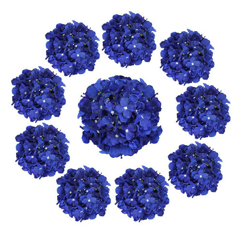 Hortensias Artificiales - Diametro 20cm - Azul Royal 10u 0