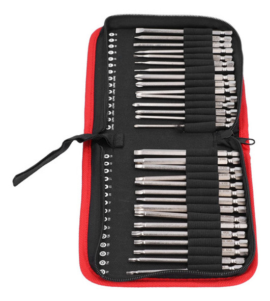 30 Peças De Broca De Chave De Fenda Magnetic Metal Slot Star 0