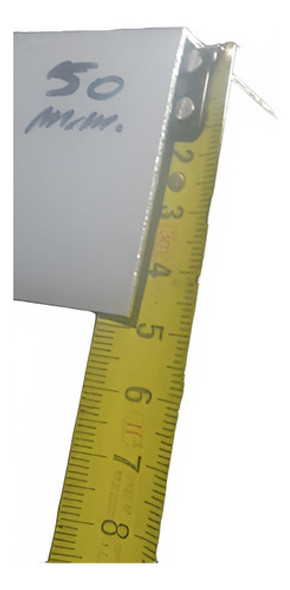 Perfil, 50x50mm., Aluminio Fino, Por 2 M. Lineales, Natural 1