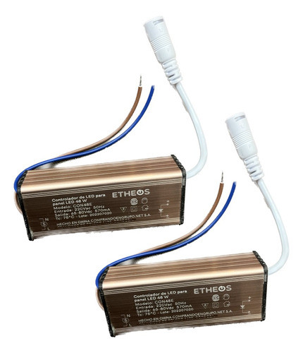 Pack X 2 Driver Fuente 48w Transform Panel Led 60x60 60x120 0