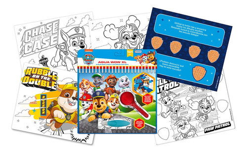 Agua Wow Xl Grande Librito Coloreo Lapiz Agua Paw Patrol 0