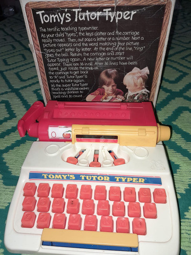 Vintage Tomy's Tutor Typer. 1977. En Caja Original 0