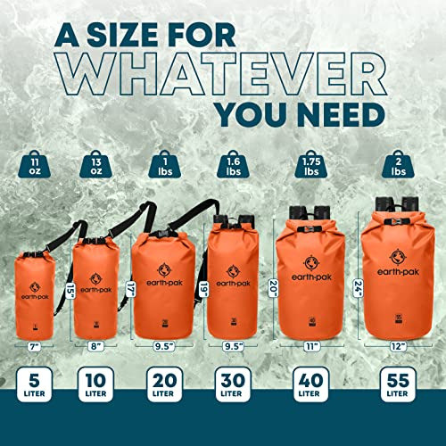 Bolsa Seca Impermeable 20l Para Kayak, Playa, Pesca, Naranja 1