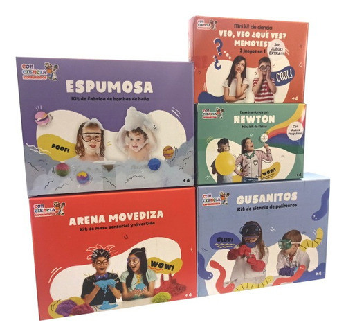 Combo 5 Juegos Ciencia Fisica Quimica Didacticos Experimento 0