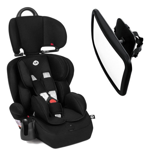 Kit Cadeira P/ Auto Com Espelho Retrovisor P/ Banco Traseiro 0